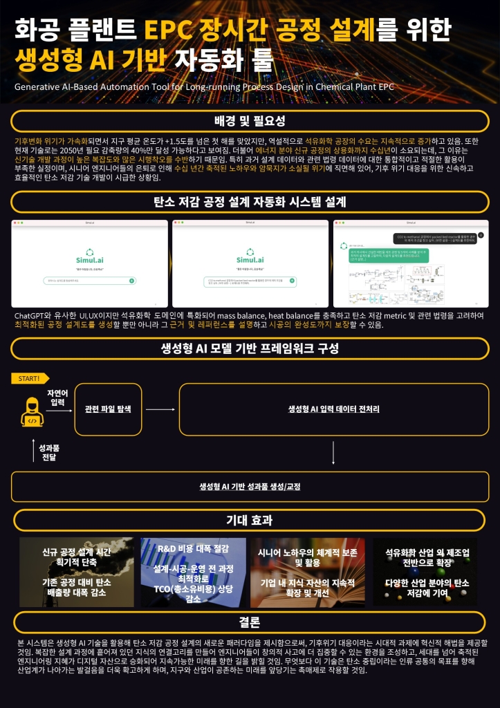 화공 플랜트 EPC 장시간 공정 설계를 위한 생성형 AI 기반 자동화 툴